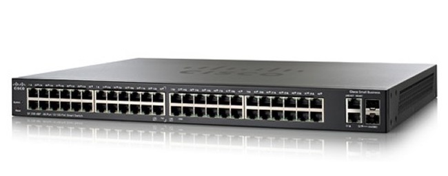 48-Port 10/100Mbps PoE Smart Switch Cisco SF200-48P