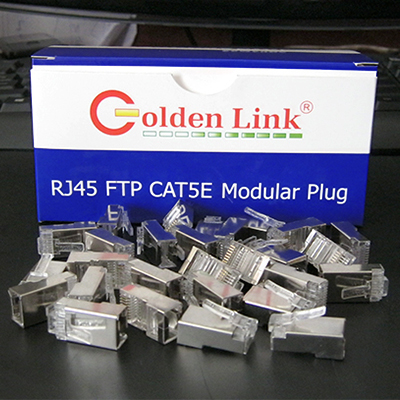 Đầu bấm mạng-Modular Plug Golden Link CAT5E FTP