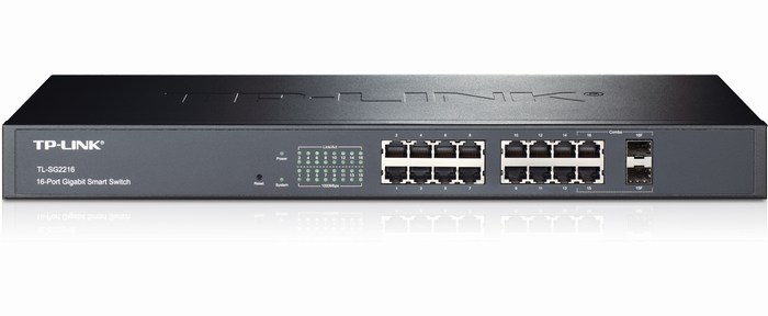 16-Port + 2 Slot SFP Pure Gigabit Smart Switch TP-LINK TL-SG2216