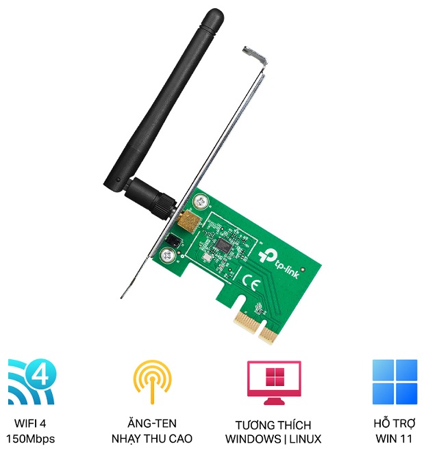 150Mbps Wireless N PCI Card TP-LINK TL-WN781ND