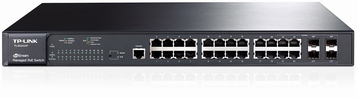 24-Port + 4 Slot SFP PoE Switch TP-LINK TL-SG3424P