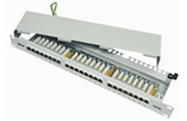 Patch panel 24 port Dintek, CAT.5e, Fully shielded (1402-03012)