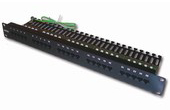 Patch panel for Telephone 25 port Dintek 19 inch (1402-01001)