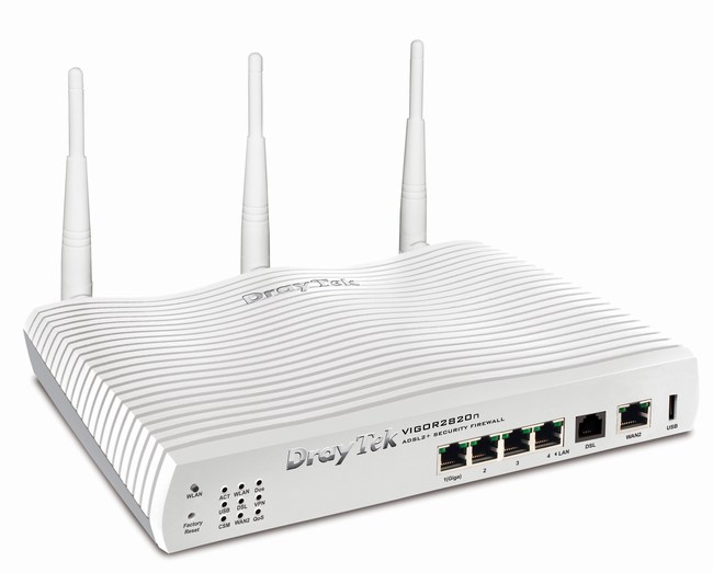 ADSL2/2+ Wifi LoadBalancing VPN DrayTek Vigor2820n