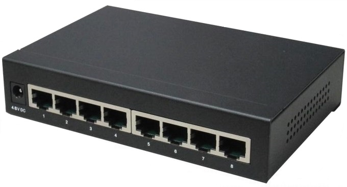 8-port 10/100/1000 Mbps PoE Switch IONNET IGE-804 (120 Watt)