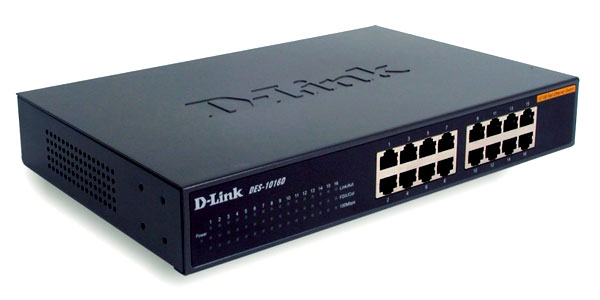 16-port Ethernet Switch D-Link DES-1016D