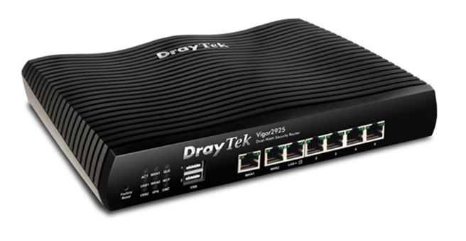 VPN, Firewall FTTH Dual-WAN Load balancing DrayTek Vigor2925F