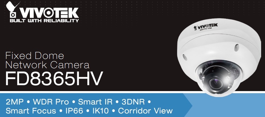 Camera IP Dome hồng ngoại 2 Megapixel Vivotek FD8365HV