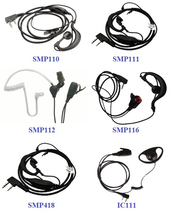Tai nghe bộ đàm IRADIO, FEIDAXIN, KENWOOD, ICOM, MOTOROLA