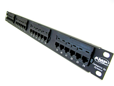 Patch panel 24 port CAT5E COMMSCOPE/AMP