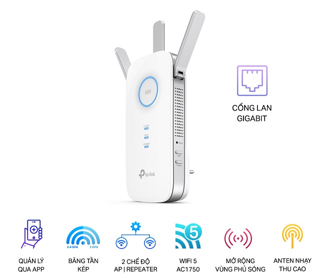 AC1750 Wi-Fi Range Extender TP-LINK RE450