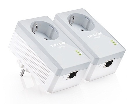 500Mbps AV500 Powerline Adapter with AC Pass Through Starter Kit TP-LINK TL-PA4010PKIT