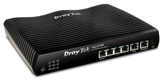 VPN, Firewall, Load balancing Fiber Router DrayTek Vigor2920F 