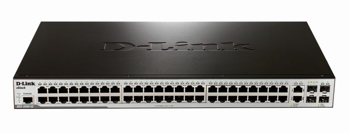 48-Port Smart Switch + 4 Slot SFP D-Link DES-3200-52