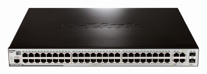 48-Port PoE Smart Switch + 4 Slot SFP D-Link DES-3200-52P	