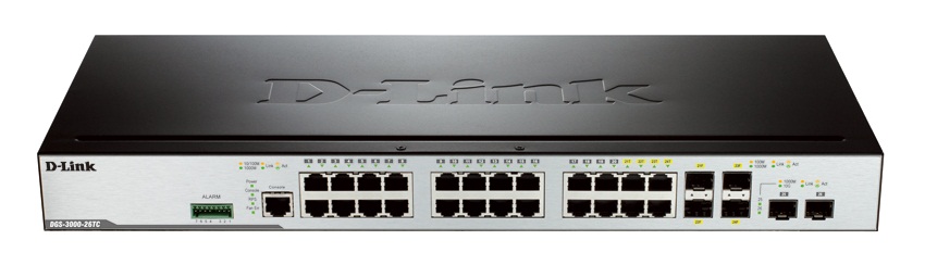 26-Port Gigabit L2 Stackable Managed Switch D-Link DGS-3000-26TC