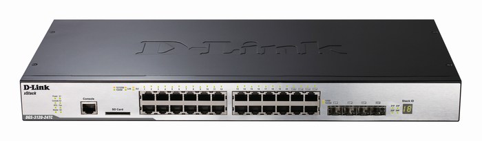 24-Port Gigabit L2 Stackable Managed Switch D-Link DGS-3120-24TC/ESI  