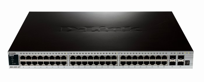 52-Port Gigabit L2 Stackable Managed Switch D-Link DGS-3420-52T