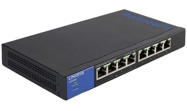 8-Port Business Desktop Gigabit PoE+ Switch LINKSYS LGS108P