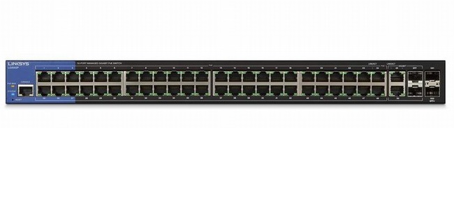 52-Port Managed Business Gigabit PoE+ Switch LINKSYS LGS552P