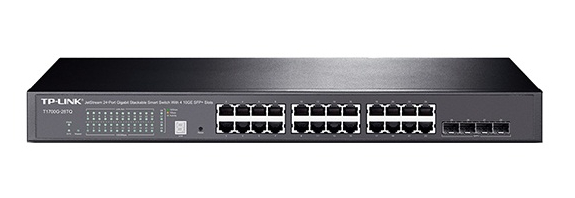 JetStream 24-Port Gigabit Stackable Smart Switch with 4 10GE Slots SFP TP-Link T1700G-28TQ