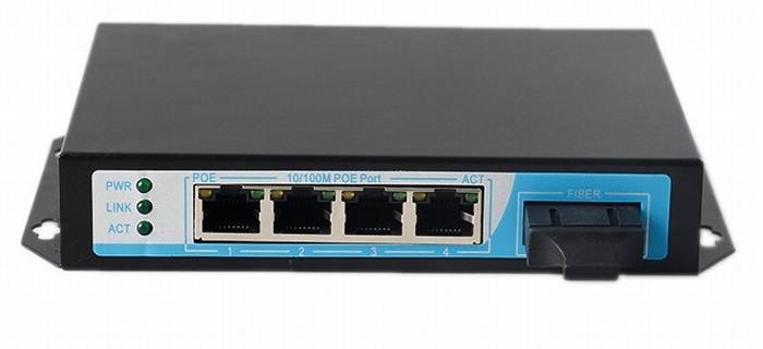 4-Port 10/100Mbps PoE Switch NETONE NO-AF-41F (65Watt)