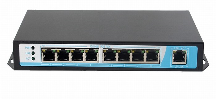 8-Port 10/100Mbps PoE Switch NETONE NO-AF-81 (130Watt)