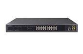 Thiết bị mạng PLANET | 16 port 10/100/1000BASE-T + 2 port 100/1000BASE-X SFP Switch PLANET GS-4210-16T2S