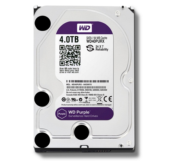 Ổ cứng chuyên dụng 4TB WESTERN PURPLE WD40PURX-78