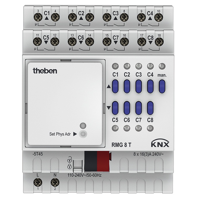 Blind Actuator THEBEN RMG 8 T KNX MIX2