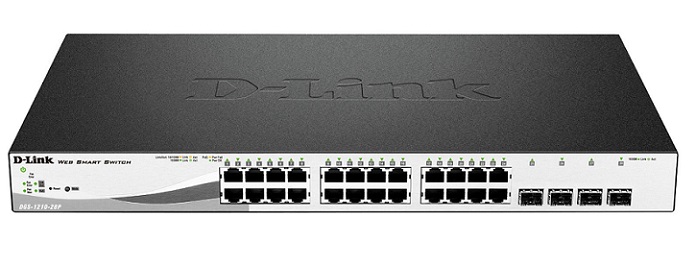 24-port PoE Gigabit Smart Switch + 4 Slot SFP D-LINK DGS-1210-28MP