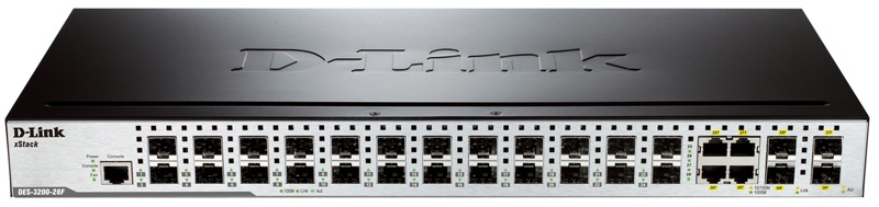 28-Port Layer 2 Fast Ethernet SFP Switch D-Link DES-3200-28F