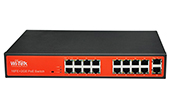 Switch PoE WITEK | 16 port 10/100Mbps + 2 port 100/1000Mbps PoE Switch WITEK WI-PS518G