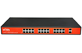 Switch PoE WITEK | 24 port 100Mbps + 2 port Gigabit PoE Switch WITEK WI-PS126G