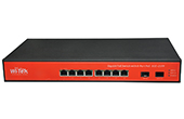 Switch PoE WITEK | 8GE+2SFP port Full Gigabit PoE Switch WITEK WI-MS310GF