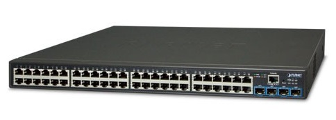 48-port 10/100/1000Mbps + 4-port 10G SFP + Web Smart Switch PLANET GS-2240-48T4X