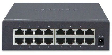 16-port 10/100/100Mbps Switch PLANET GSD-1603