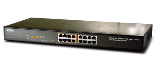 16-port 10/100Mbps with 8 port PoE Switch PLANET FNSW-1608PS