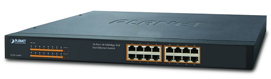 16-port 10/100Mbps PoE Switch PLANET FNSW-1600P