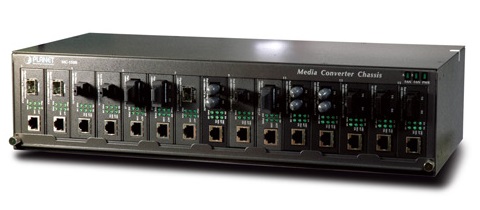 15-Slot Media Converter Classis PLANET MC-1500