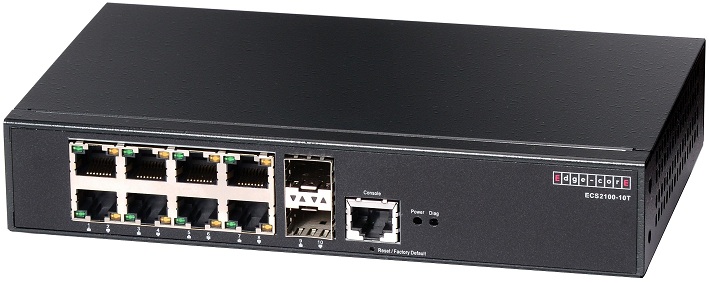 8-Port Gigabit Web-Smart Pro Switch Edgecore ECS2100-10T