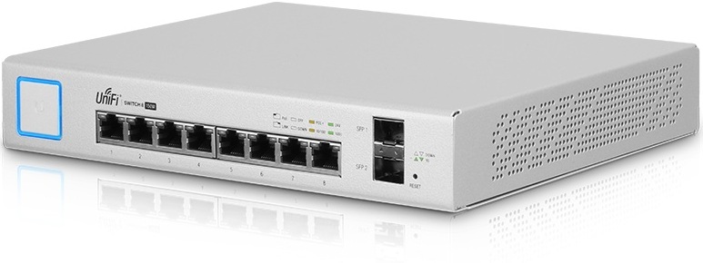 8-Port Switch PoE Gigabit 24V 802.3af/at UniFi US-8-150W