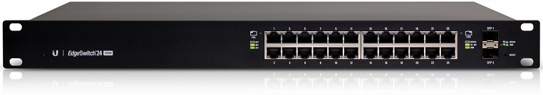 24-Port Managed PoE+ Gigabit Switch with SFP UBIQUITI EdgeSwitch ES-24-250W