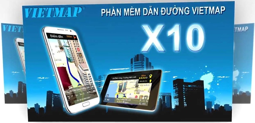 Phần mềm dẫn đường VIETMAP X10