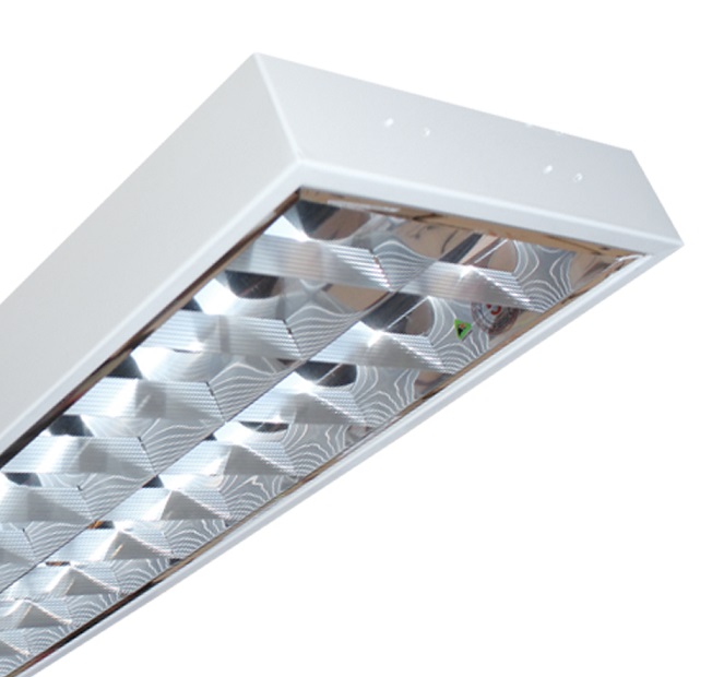 Máng đèn LED phản quang gắn âm trần 2x18W DUHAL LDD 6240