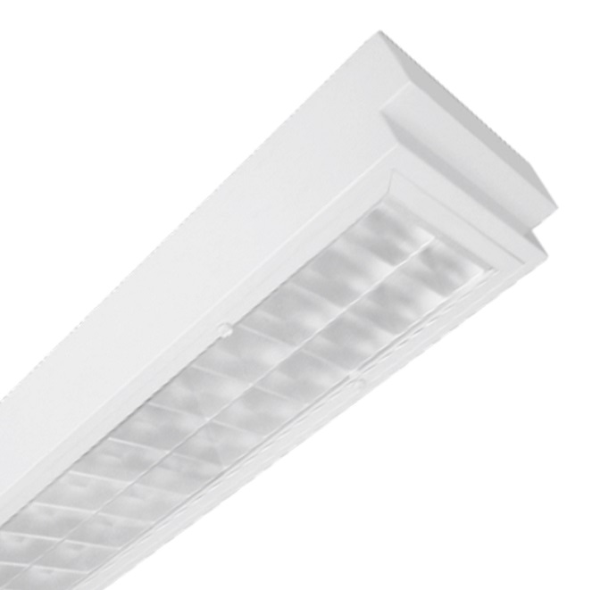 Máng đèn LED tán quang chống thấm gắn âm trần 2x18W DUHAL LSO 240/D