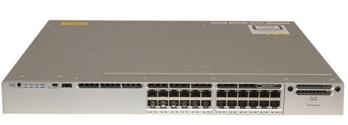 24-Port 10/100/1000 Ethernet IP Base Switch Cisco WS-C3850-24T-S