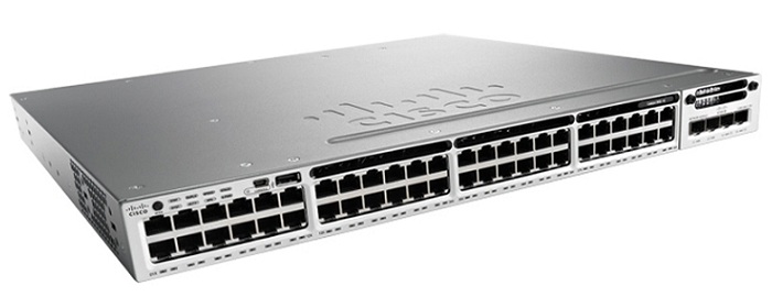 48-Port 10/100/1000 Ethernet IP Service Switch Cisco WS-C3850-48T-E