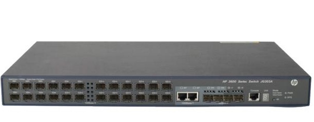 HP FlexNetwork 3600 24 SFP v2 EI Switch JG303B