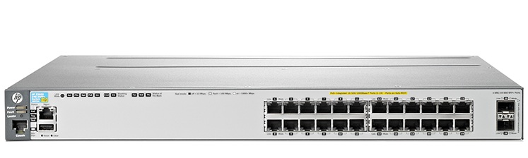 HP 3800 24G PoE+ 2SFP+ Switch J9573A